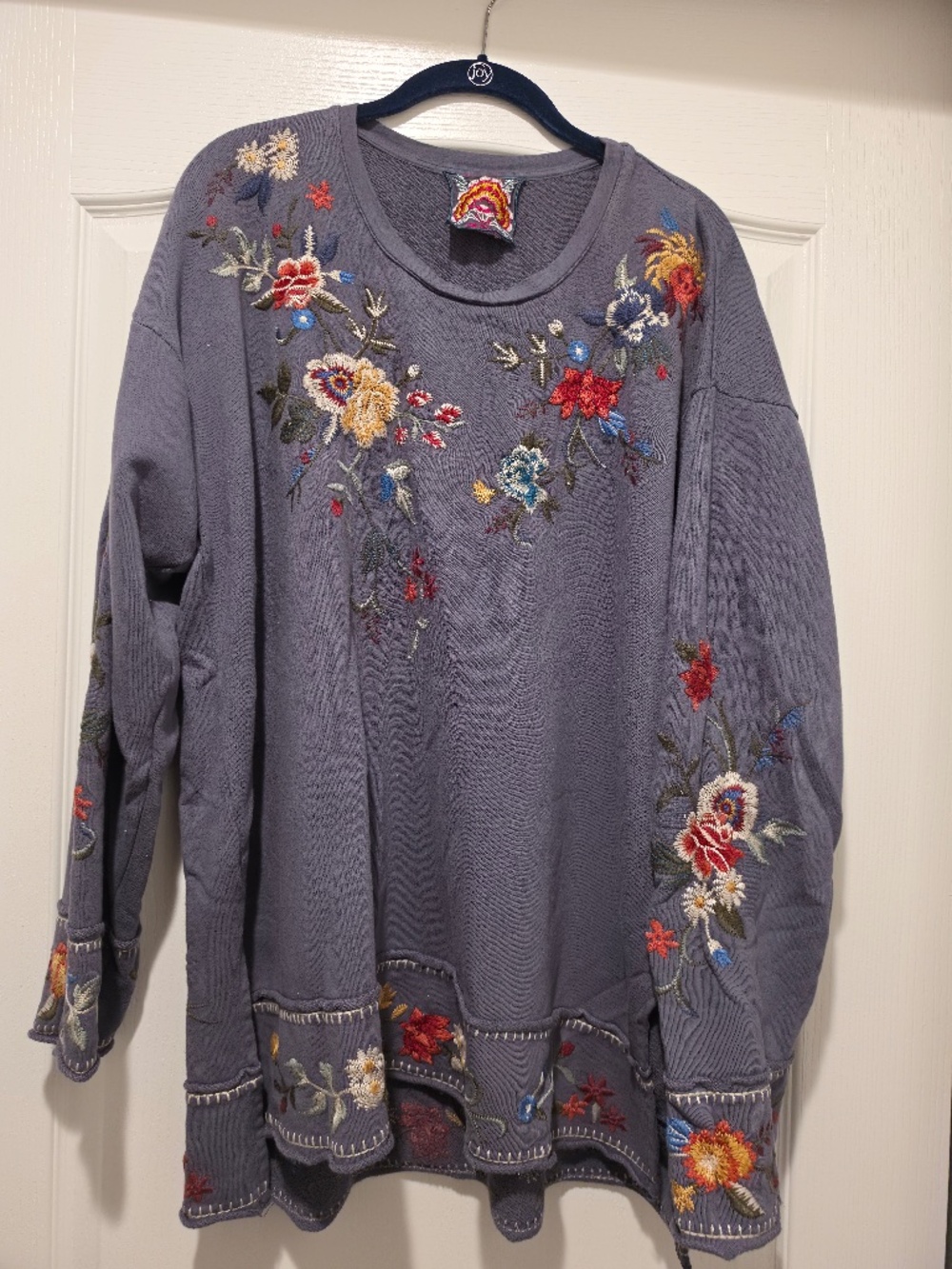 Johnny Was Long Sweatshirt Size L